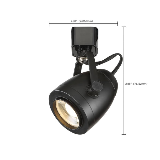 Track Head Nuvo TH414 1 Light - LED - 12W Track Head - Pinch Back - Black - 36 Deg. Beam - H-Style Nuvo