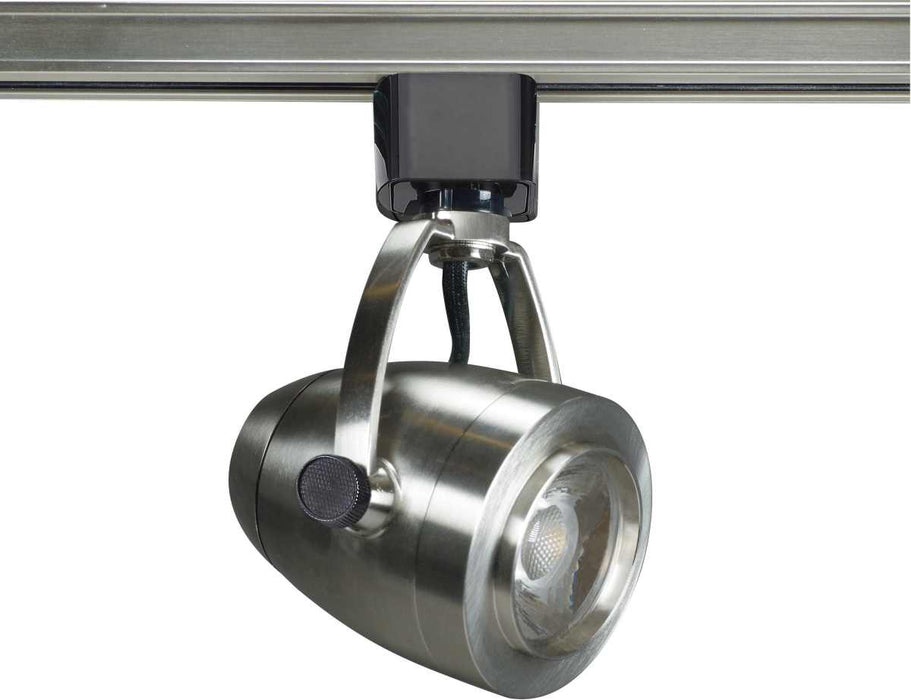 Track Head Nuvo TH415 1 Light - LED - 12W Track Head - Pinch back shape - Brushed Nickel - 24 Deg. Beam - H-Style Nuvo