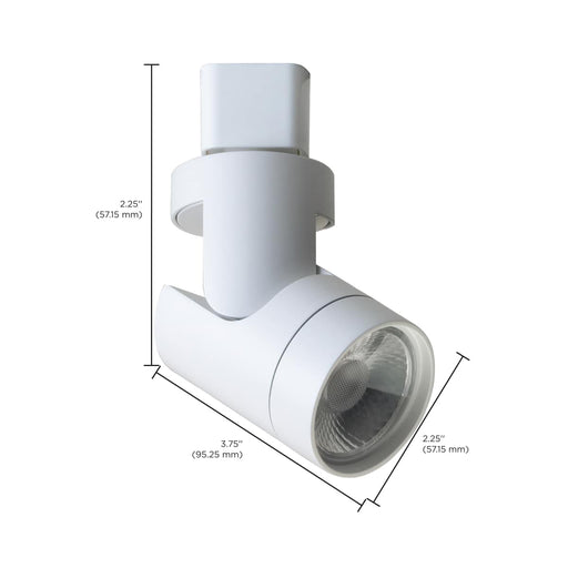 Track Head Nuvo TH431 1 Light - LED - 12W Track Head - Barrel - White - 24 Deg. Beam - H-Style Nuvo