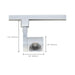 Track Head Nuvo TH441 1 Light - LED - 12W Track Head - Pipe - White - 24 Deg. Beam - H-Style Nuvo