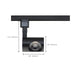 Track Head Nuvo TH442 1 Light - LED - 12W Track Head - Pipe - Black - 24 Deg. Beam - H-Style Nuvo