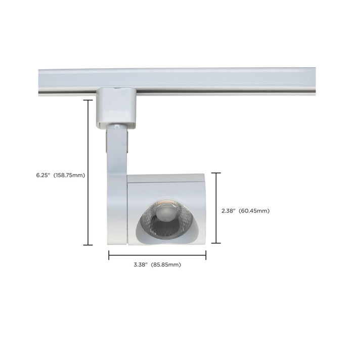 Track Head Nuvo TH443 1 Light - LED - 12W Track Head - Pipe - White - 36 Deg. Beam - H-Style Nuvo