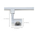 Track Head Nuvo TH443 1 Light - LED - 12W Track Head - Pipe - White - 36 Deg. Beam - H-Style Nuvo