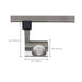 Track Head Nuvo TH445 1 Light - LED - 12W Track Head - Pipe - Brushed Nickel - 24 Deg. Beam - H-Style Nuvo