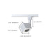 Track Head Nuvo TH461 1 Light - LED - 12W Track Head - Square - White - 24 Deg. Beam - H-Style Nuvo