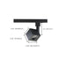 Track Head Nuvo TH462 1 Light - LED - 12W Track Head - Square - Black- 24 Deg. Beam - H-Style Nuvo