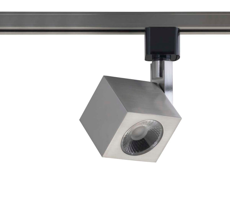 Track Head Nuvo TH465 1 Light - LED - 12W Track Head - Square - Brushed Nickel - 24 Deg. Beam - H-Style Nuvo