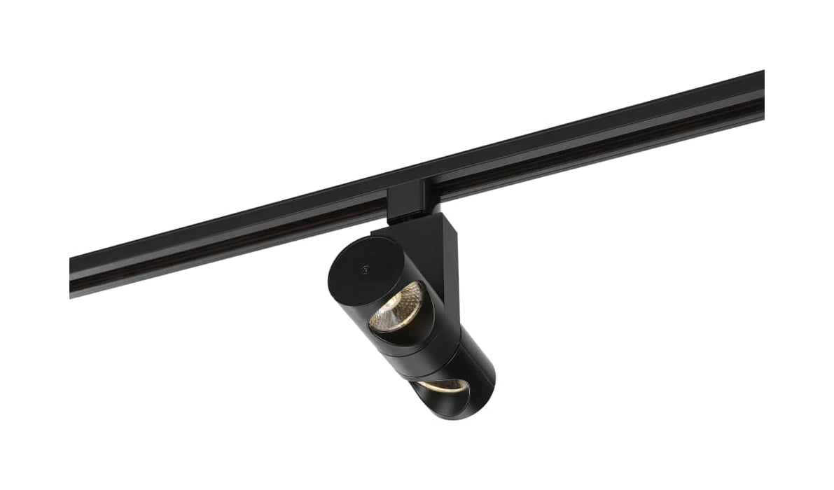 Track Head Nuvo TH481 LED - 24 Watt Track Head - Dual Pipe - Black - 36 deg. Beam Angle - H-Style Nuvo