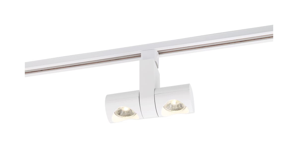 Track Head Nuvo TH483 LED - 24 Watt Track Head - Dual Pipe - White - 36 deg. Beam Angle - H-Style Nuvo