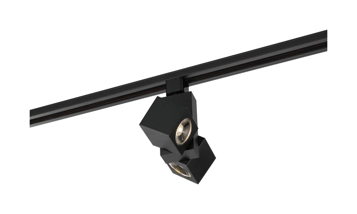Track Head Nuvo TH484 LED - 24 Watt Track Head - Dual Square - Black - 24 deg. Beam Angle - H-Style Nuvo