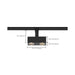 Track Head Nuvo TH485 LED - 24 Watt Track Head - Dual Square - Black - 36 deg. Beam Angle - H-Style Nuvo