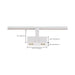 Track Head Nuvo TH486 LED - 24 Watt Track Head - Dual Square - White - 24 deg. Beam Angle - H-Style Nuvo