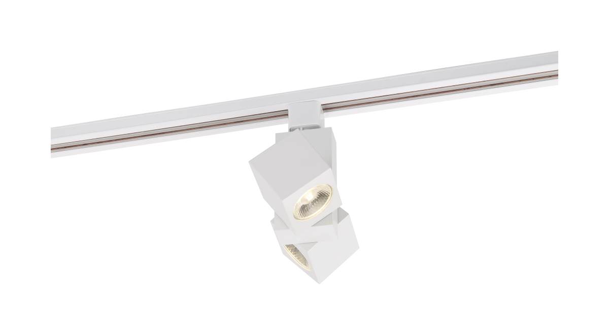 Track Head Nuvo TH487 LED - 24 Watt Track Head - Dual Square - White - 36 deg. Beam Angle - H-Style Nuvo
