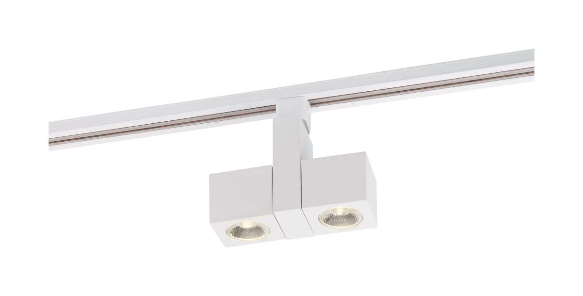 Track Head Nuvo TH487 LED - 24 Watt Track Head - Dual Square - White - 36 deg. Beam Angle - H-Style Nuvo