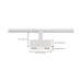 Track Head Nuvo TH487 LED - 24 Watt Track Head - Dual Square - White - 36 deg. Beam Angle - H-Style Nuvo