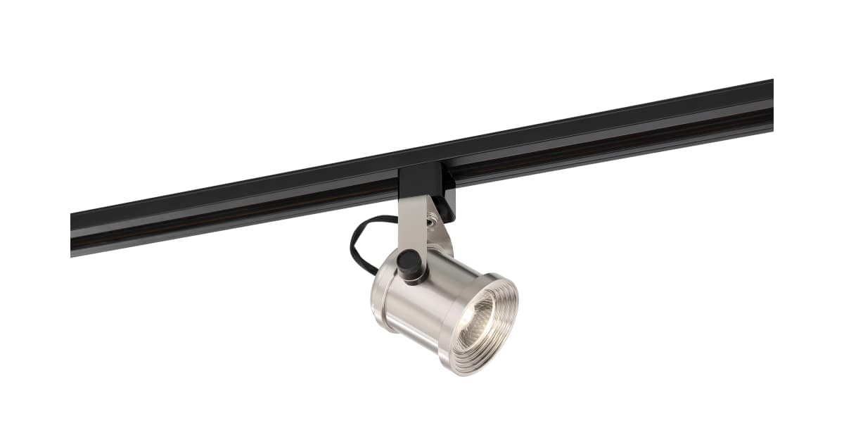 Track Head Nuvo TH493 LED - 12 Watt Forged Track Head - Brushed Nickel - 36 deg. Beam Angle - H-Style Nuvo