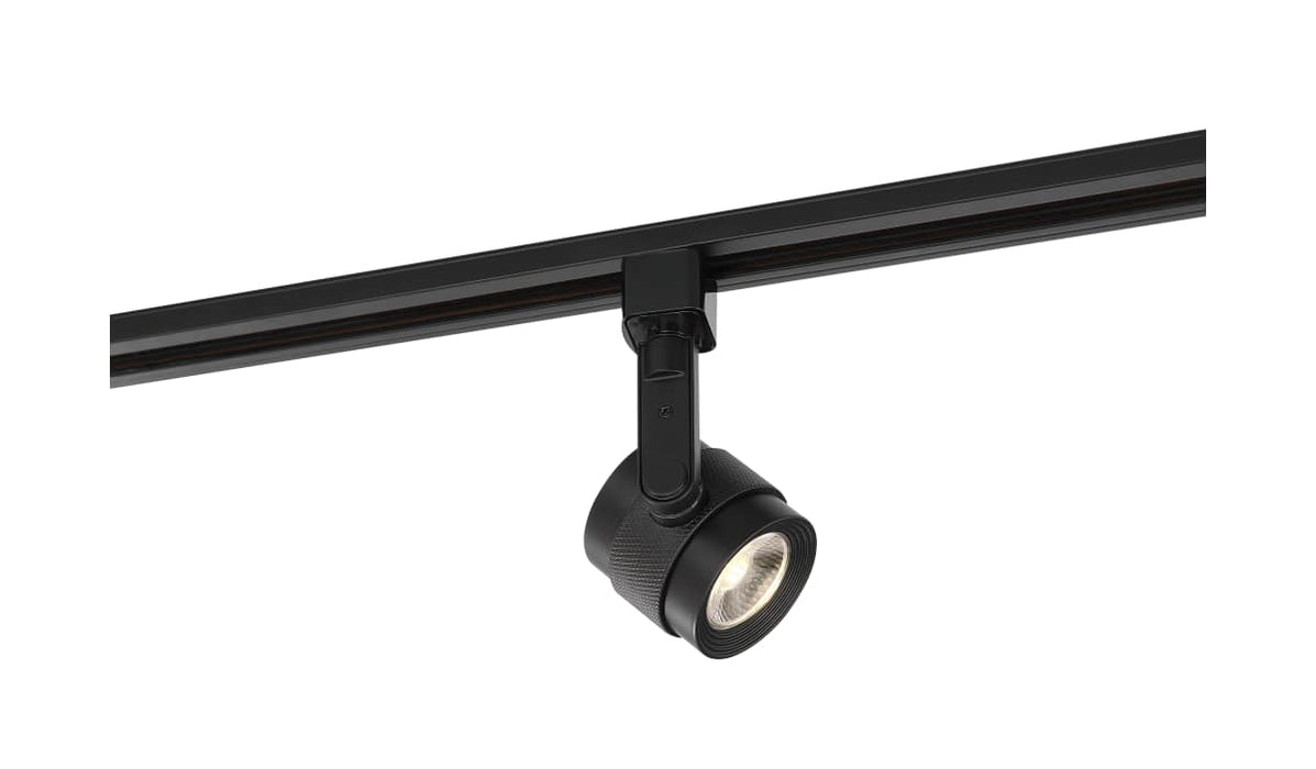 Track Head Nuvo TH494 LED - 12 Watt Piston Track Head - Black - 24 deg. Beam Angle - H-Style Nuvo