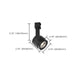 Track Head Nuvo TH495 LED - 12 Watt Piston Track Head - Black - 36 deg. Beam Angle - H-Style Nuvo