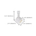 Track Head Nuvo TH497 LED - 12 Watt Piston Track Head - White - 36 deg. Beam Angle - H-Style Nuvo