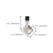Track Head Nuvo TH498 LED - 12 Watt Piston Track Head - Brushed Nickel - 24 deg. Beam Angle - H-Style Nuvo