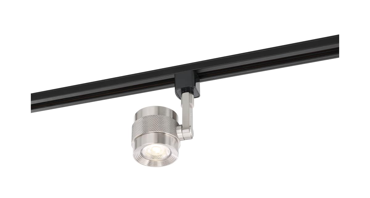 Track Head Nuvo TH499 LED - 12 Watt Piston Track Head - Brushed Nickel - 36 deg. Beam Angle - H-Style Nuvo