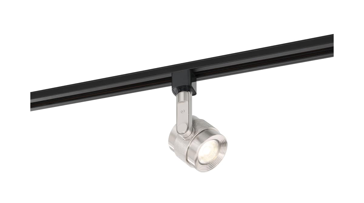 Track Head Nuvo TH499 LED - 12 Watt Piston Track Head - Brushed Nickel - 36 deg. Beam Angle - H-Style Nuvo