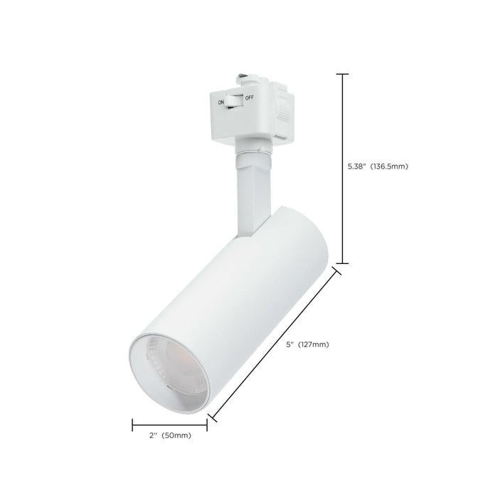 Track Head Nuvo TH5003 10 Watt LED Track Head - 48 Degree Beam Spread - J-Style Track - 5 CCT Selectable - Matte White Finish - J-Style Nuvo