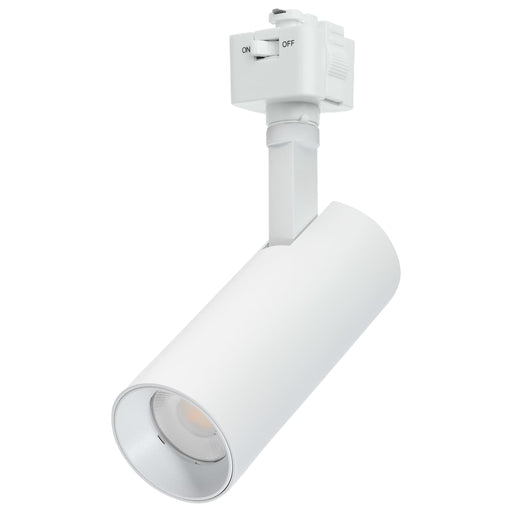 Track Head Nuvo TH5003 10 Watt LED Track Head - 48 Degree Beam Spread - J-Style Track - 5 CCT Selectable - Matte White Finish - J-Style Nuvo
