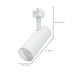 Track Head Nuvo TH5011 20 Watt LED Track Head - 36 Degree Beam Spread - J-Style Track - 5 CCT Selectable - Matte White Finish - J-Style Nuvo