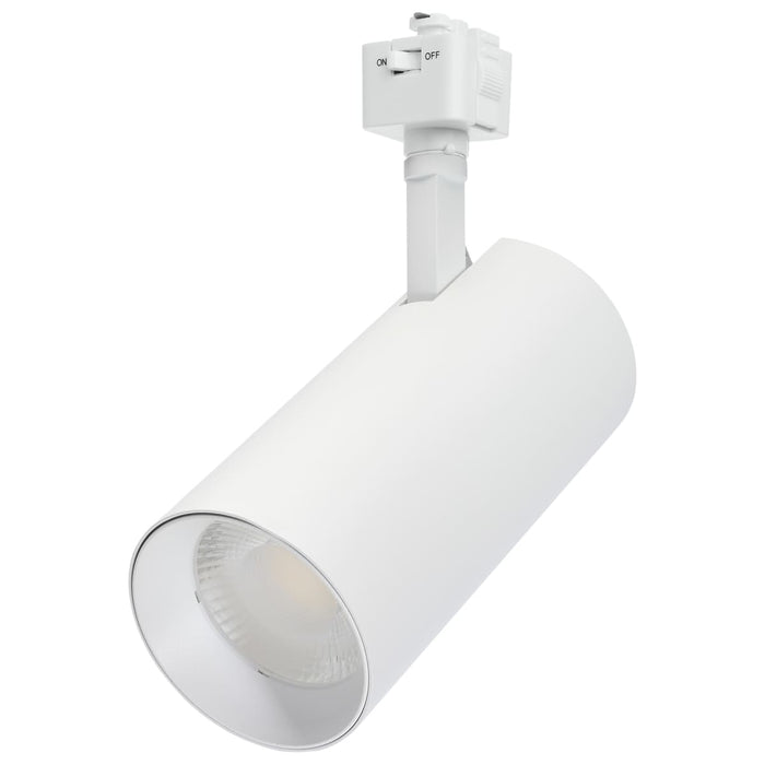 Track Head Nuvo TH5021 30 Watt LED Track Head - 36 Degree Beam Spread - J-Style Track - 5 CCT Selectable - Matte White Finish - J-Style Nuvo