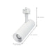 Track Head Nuvo TH5031 15 Watt LED Track Head - J-Style - 20 to 50 Degree Adjustable Beam Spread - CCT Selectable - Matte White Finish - J-Style Nuvo
