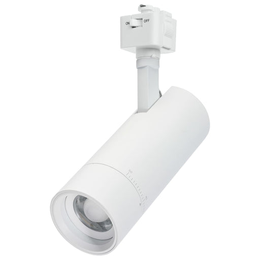 Track Head Nuvo TH5031 15 Watt LED Track Head - J-Style - 20 to 50 Degree Adjustable Beam Spread - CCT Selectable - Matte White Finish - J-Style Nuvo