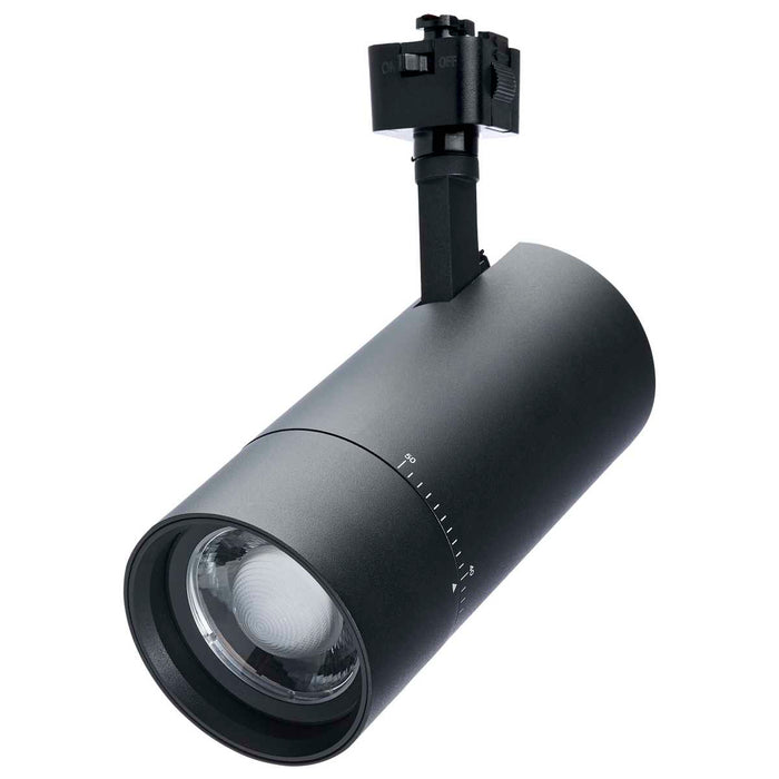 Track Head Nuvo TH5042 30 Watt LED Track Head - J-Style - 20 to 50 Degree Adjustable Beam Spread - CCT Selectable - Matte Black Finish - J-Style Nuvo