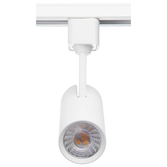 Track Head Nuvo TH601 10 Watt - LED Commercial Track Head - White - Cylinder - 24 Degree Beam Angle - H-Style Nuvo