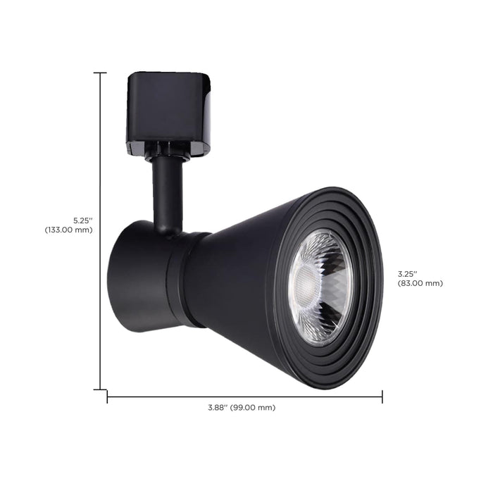 Track Head Nuvo TH631 12 Watt LED Cinch Track Head - 3000K - Matte Black Finish - H-Style Nuvo
