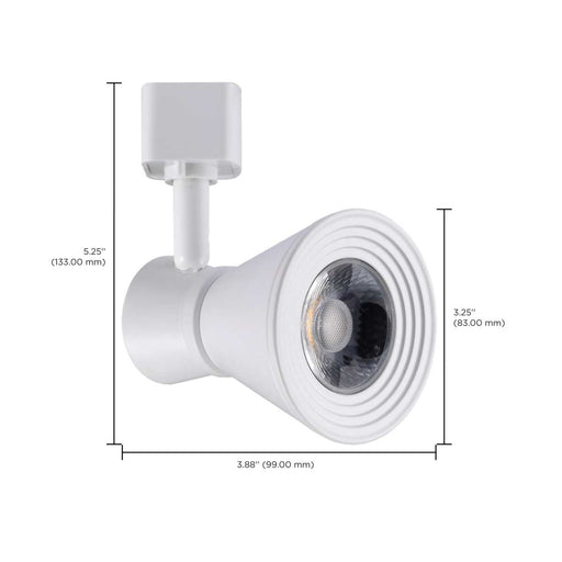 Track Head Nuvo TH632 12 Watt LED Cinch Track Head - 3000K - Matte White Finish - H-Style Nuvo