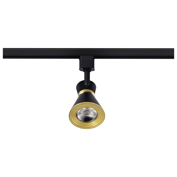 Track Head Nuvo TH633 12 Watt LED Cinch Track Head - 3000K - Matte Black and Brushed Brass Finish - H-Style Nuvo