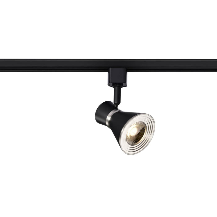 Track Head Nuvo TH634 12 Watt LED Cinch Track Head - 3000K - Matte Black and Brushed Nickel Finish - H-Style Nuvo
