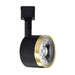 Track Head Nuvo TH635 12 Watt LED Track Head - Round - 3000K - Matte Black and Brushed Brass Finish - H-Style Nuvo