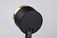 Track Head Nuvo TH635 12 Watt LED Track Head - Round - 3000K - Matte Black and Brushed Brass Finish - H-Style Nuvo