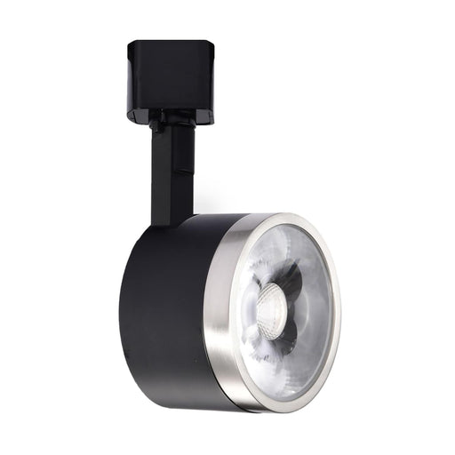 Track Head Nuvo TH636 12 Watt LED Track Head - Round - 3000K - Matte Black and Brushed Nickel Finish - H-Style Nuvo
