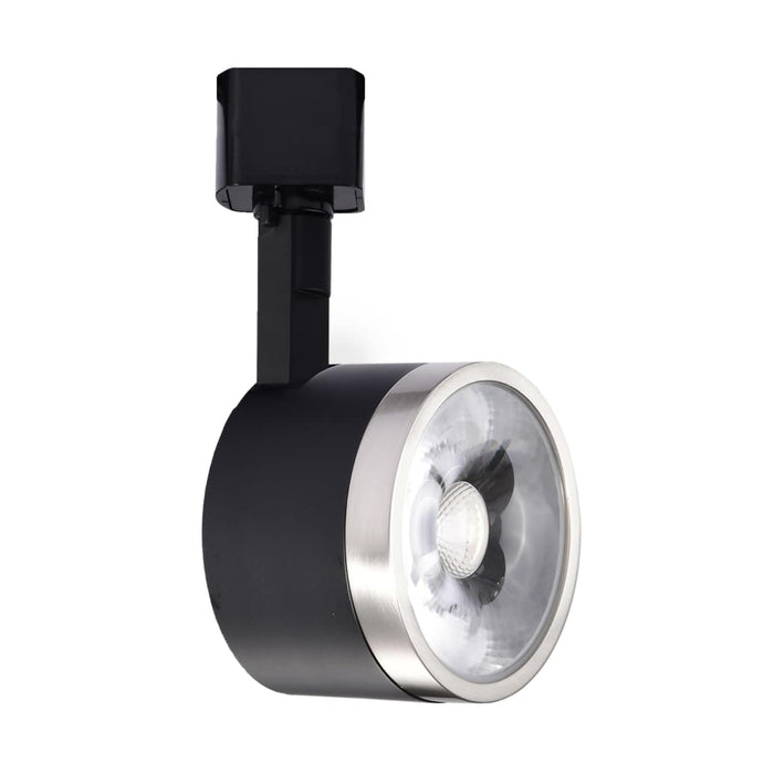 Track Head Nuvo TH636 12 Watt LED Track Head - Round - 3000K - Matte Black and Brushed Nickel Finish - H-Style Nuvo