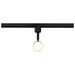Track Head Nuvo TH637 12 Watt LED Small Cylindrical Track Head - 3000K - Matte Black and Brushed Brass Finish - H-Style Nuvo