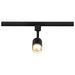Track Head Nuvo TH637 12 Watt LED Small Cylindrical Track Head - 3000K - Matte Black and Brushed Brass Finish - H-Style Nuvo