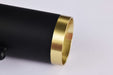 Track Head Nuvo TH637 12 Watt LED Small Cylindrical Track Head - 3000K - Matte Black and Brushed Brass Finish - H-Style Nuvo