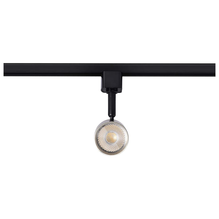 Track Head Nuvo TH638 12 Watt LED Small Cylindrical Track Head - 3000K - Matte Black and Brushed Nickel Finish - H-Style Nuvo