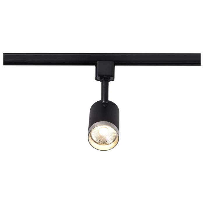 Track Head Nuvo TH638 12 Watt LED Small Cylindrical Track Head - 3000K - Matte Black and Brushed Nickel Finish - H-Style Nuvo