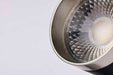 Track Head Nuvo TH638 12 Watt LED Small Cylindrical Track Head - 3000K - Matte Black and Brushed Nickel Finish - H-Style Nuvo