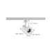 Track Head Nuvo TH642 12 Watt LED Cinch Track Head - 3000K - Matte White Finish - H-Style Nuvo
