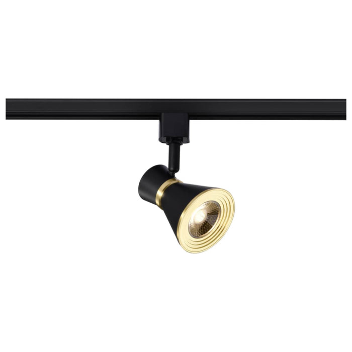 Track Head Nuvo TH643 12 Watt LED Cinch Track Head - 3000K - Matte Black and Brushed Brass Finish - H-Style Nuvo